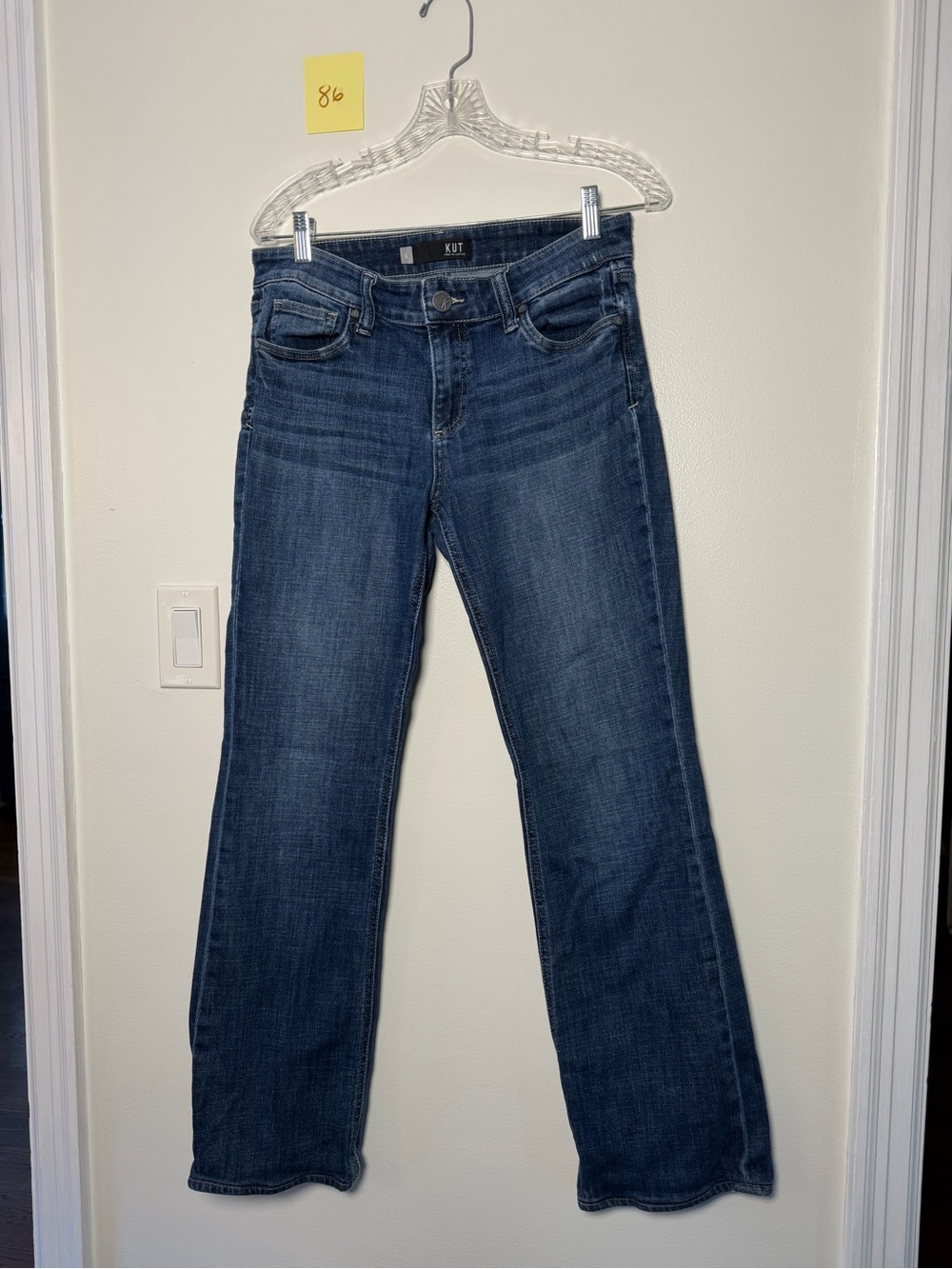 Kut From the Kloth Dark Blue Wide Leg Jeans